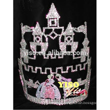 best selling beauty pageant hot sale castle queen tiara crown